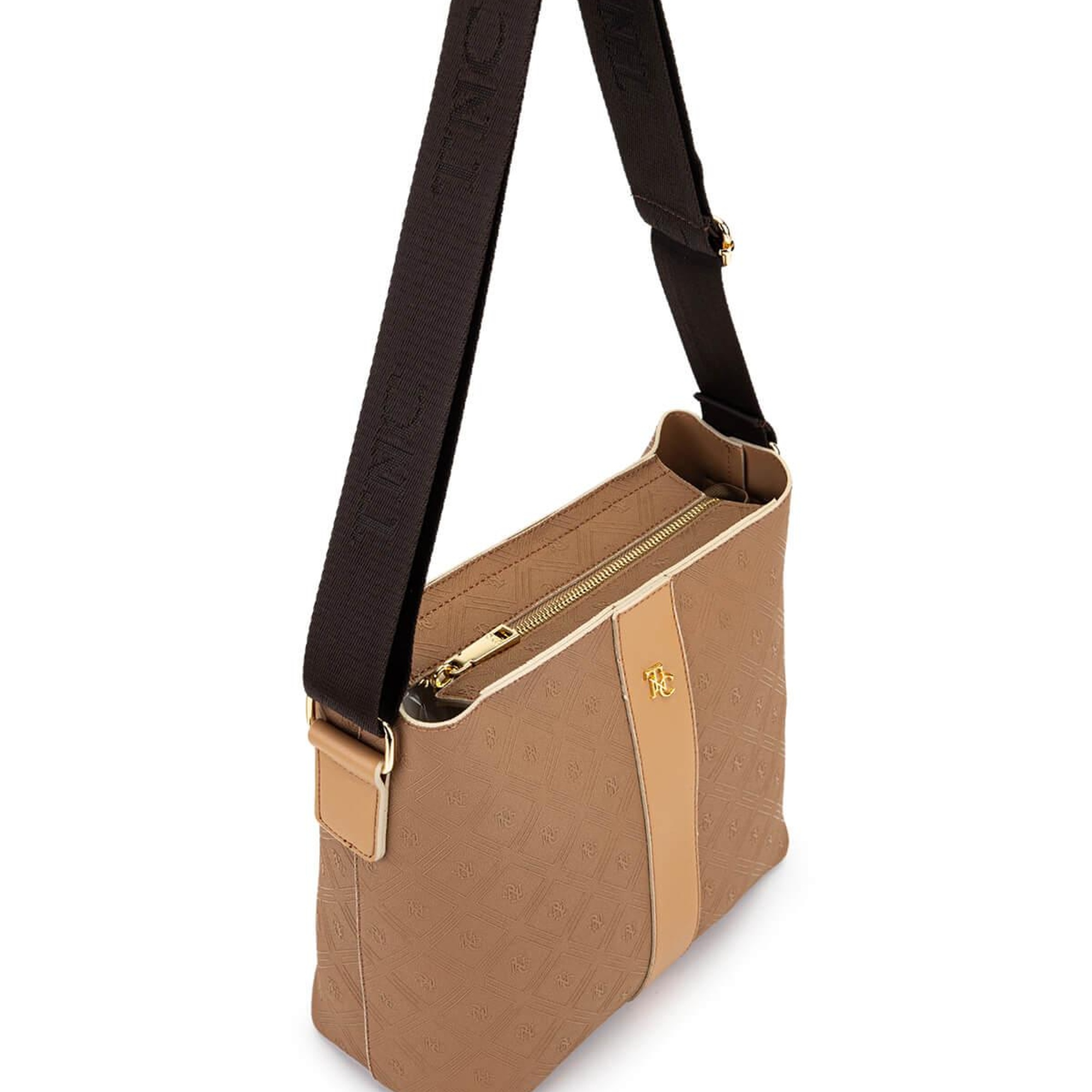 Tamer Tanca Kadın Suni Deri Vizon/Taba Postacı Çanta