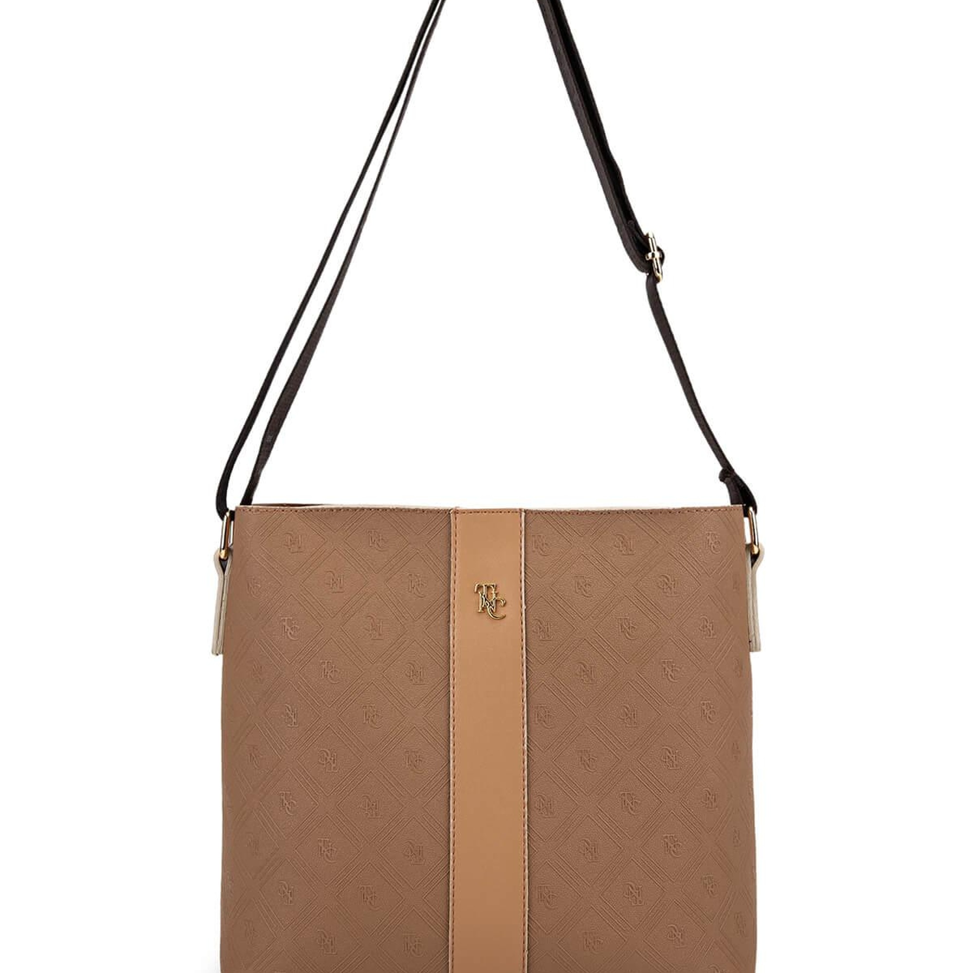 Tamer Tanca Kadın Suni Deri Vizon/Taba Postacı Çanta