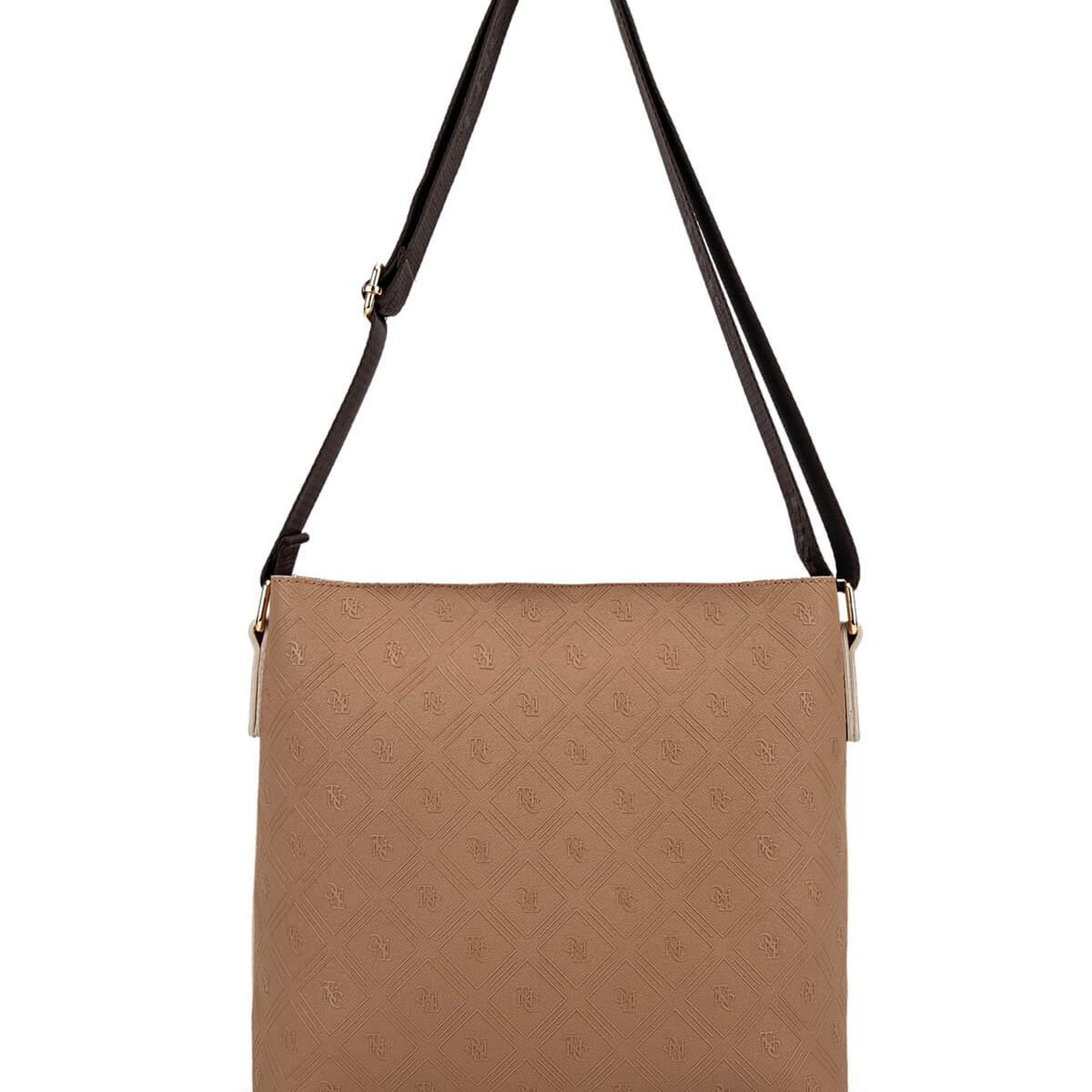 Tamer Tanca Kadın Suni Deri Vizon/Taba Postacı Çanta