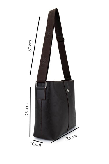  Tamer Tanca Kadın Suni Deri Kahverengi Postacı Çanta