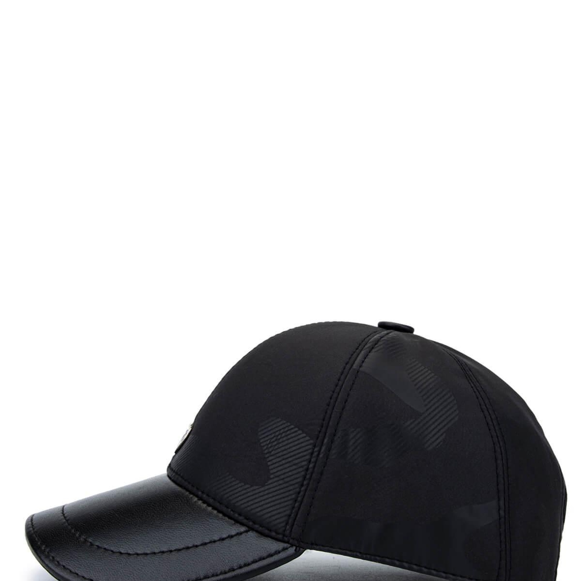 Tamer Tanca Erkek Deri & Tekstil Siyah Beyzbol Şapka