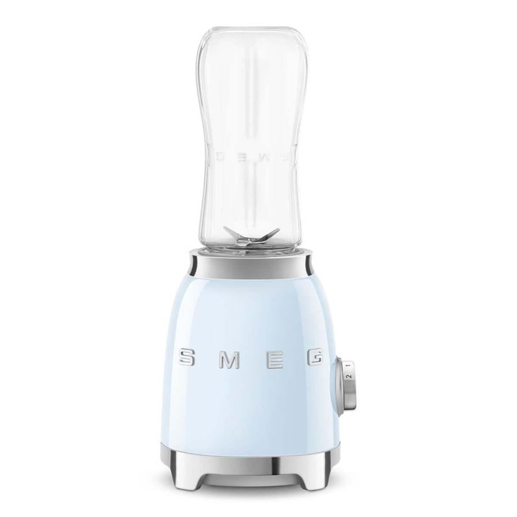 Smeg Smoothie Blender Blue Pbf01pbeu - Double Bottle