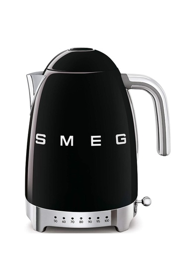  Smeg 50's Style Retro Siyah Isı Ayarlı Kettle Klf04bleu
