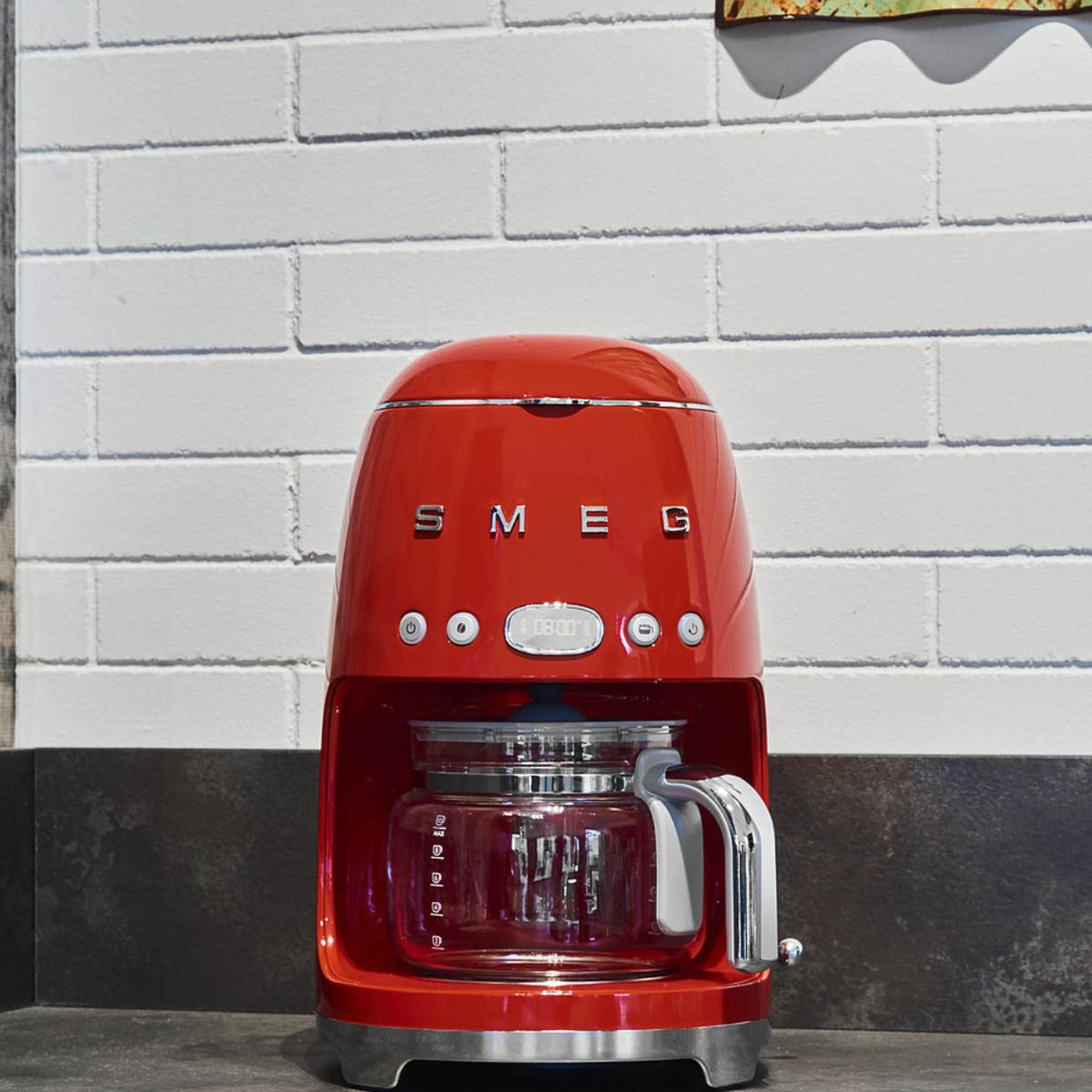 Smeg 50's Style Retro Kırmızı Filtre Kahve Makinesi Dcf02rdeu
