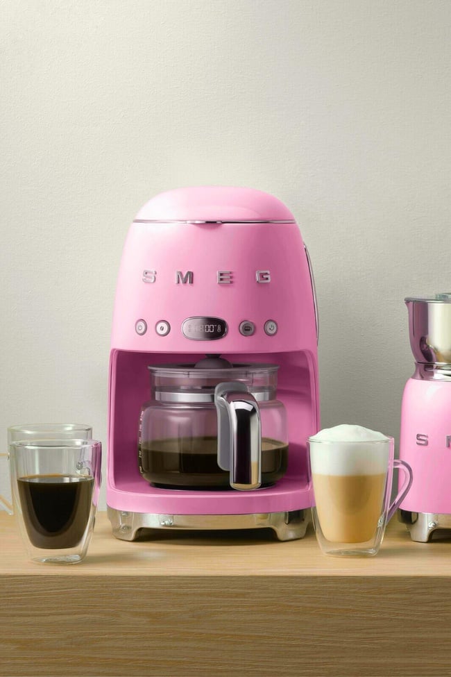  Smeg 50's Retro Style Pembe Filtre Kahve Makinesi Dcf02pkeu