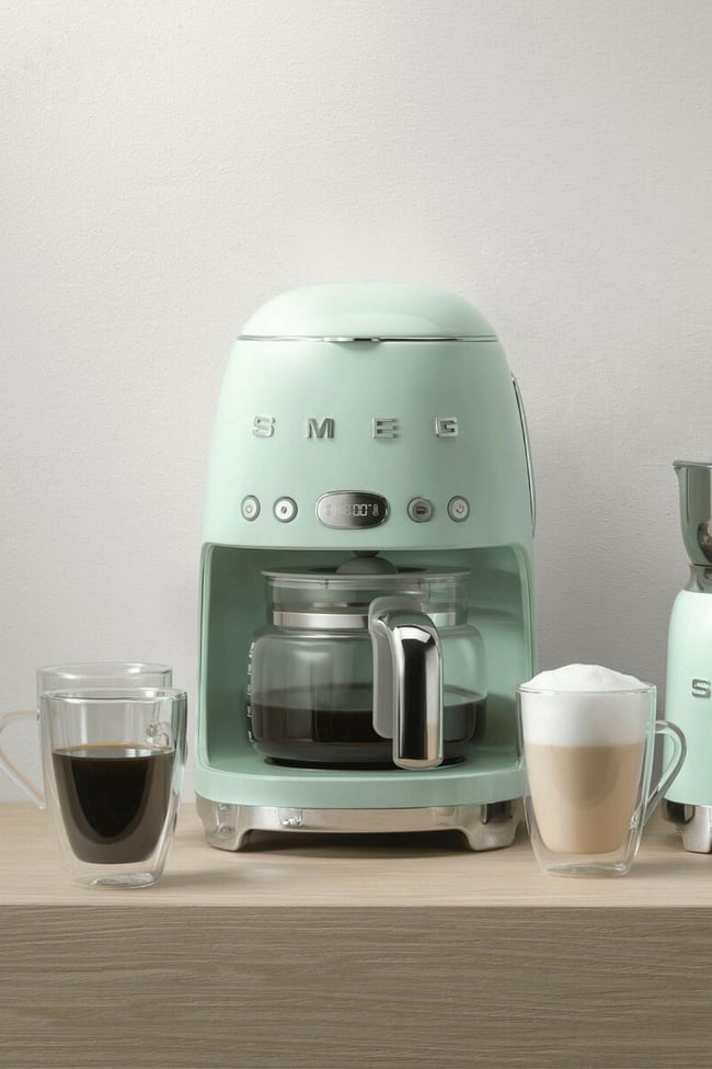  Smeg 50's Style Retro Pastel Yeşil Filtre Kahve Makinesi