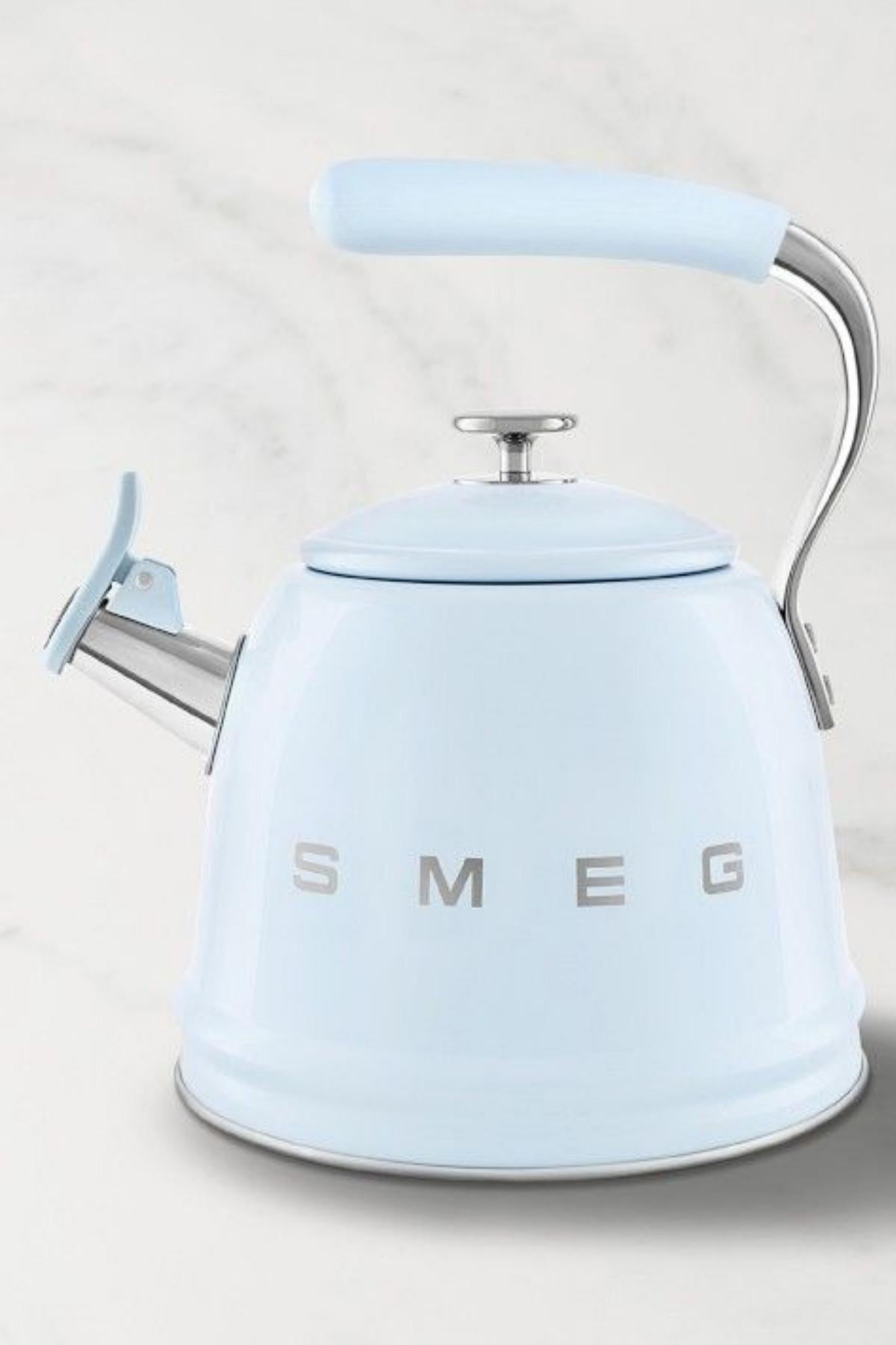  Smeg 50's Style Pastel Mavi Set Üstü Düdüklü Kettle 2.3 Lt