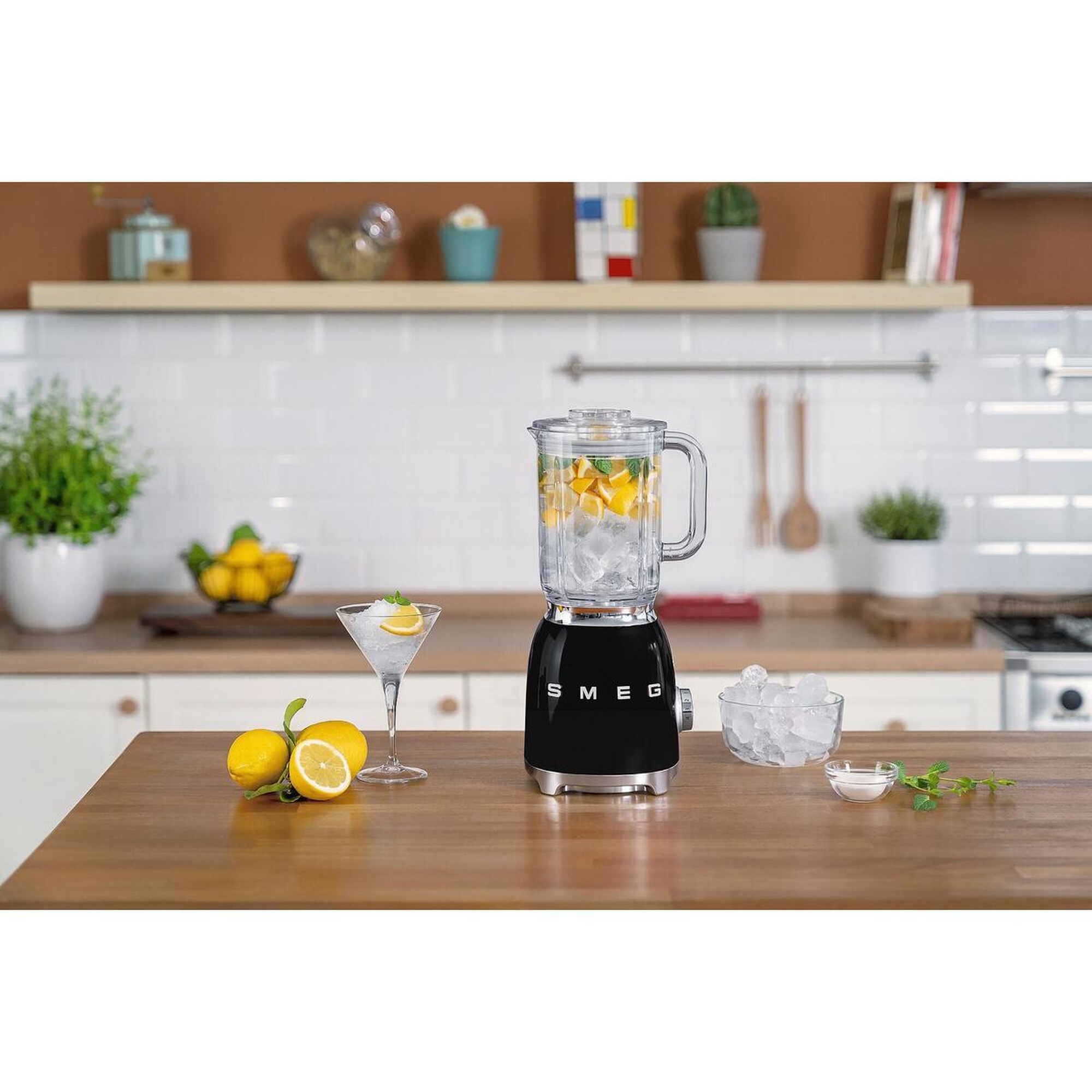 Smeg 50's Style Retro Siyah Smoothie Blender Blf03bleu