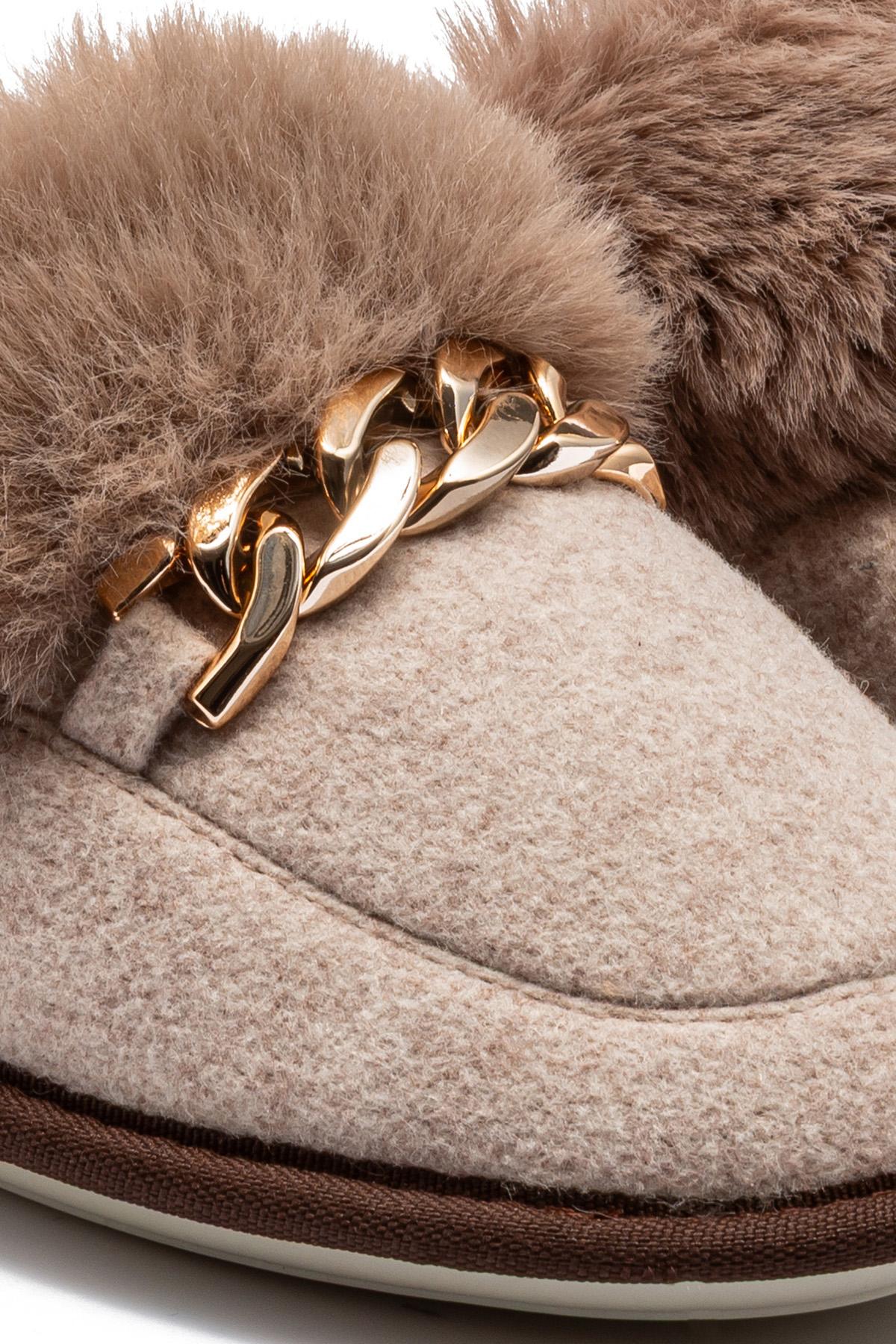  Suzi Kadın Tokalı Ev Terliği Bej 37/41