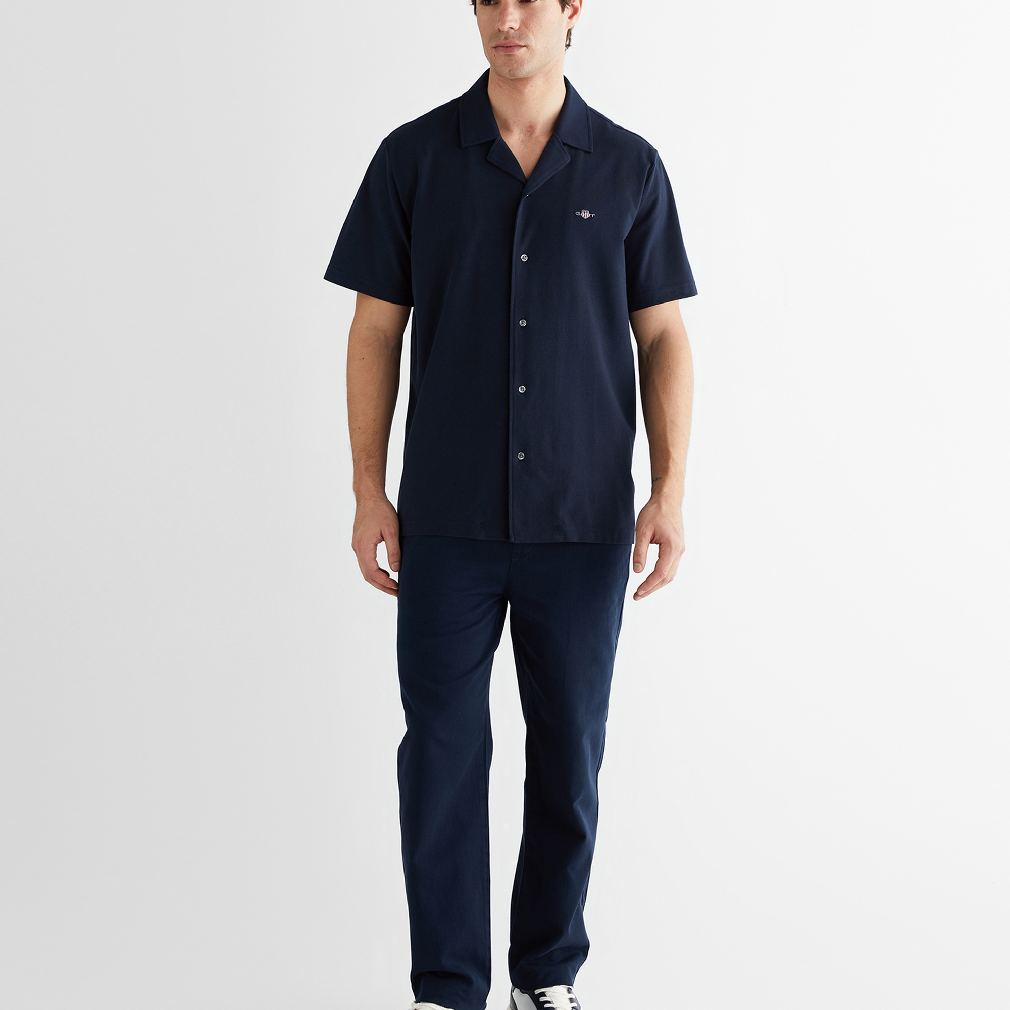 GANT Erkek Mavi Düğmeli Yaka Gömlek