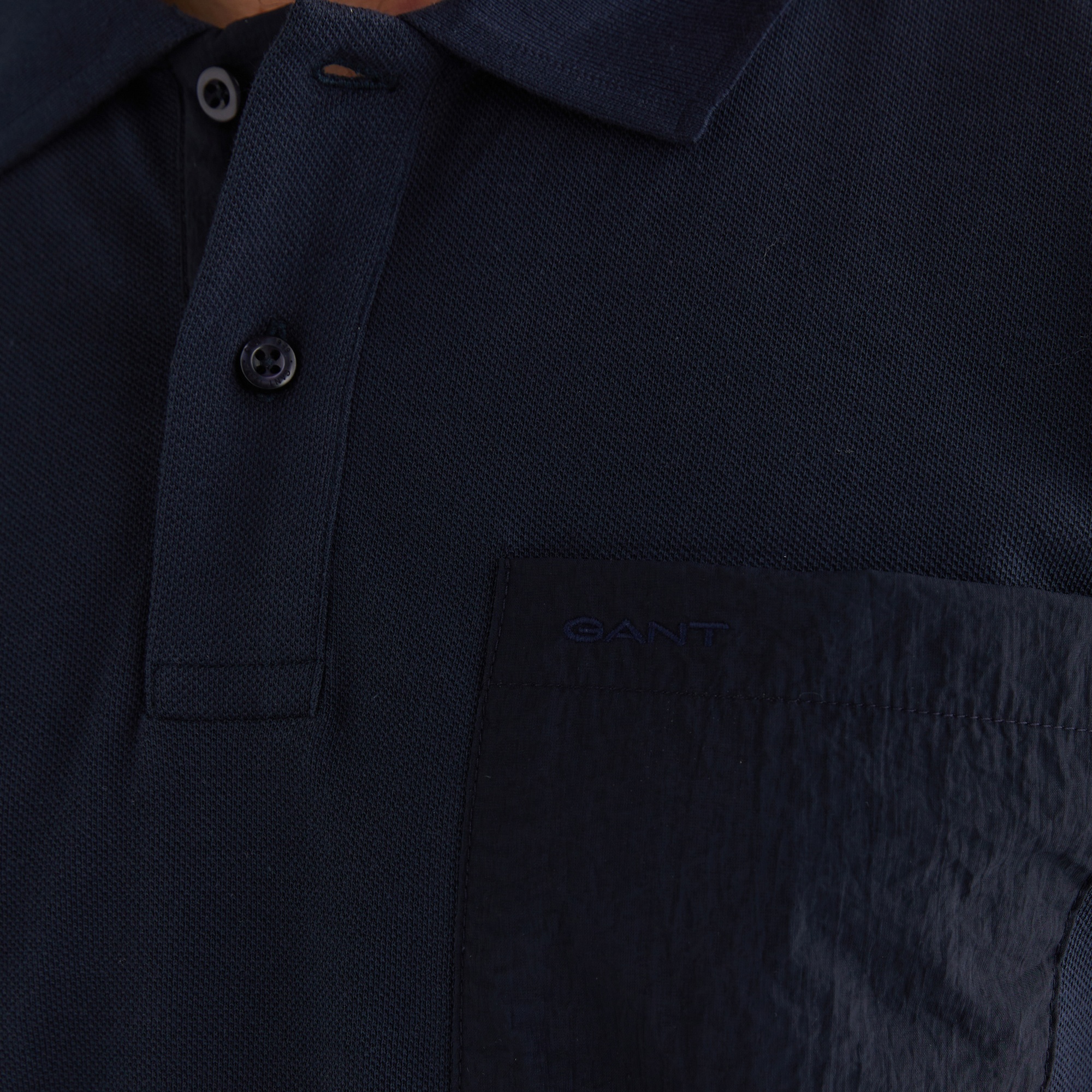 GANT Erkek Lacivert Kısa Kollu Polo