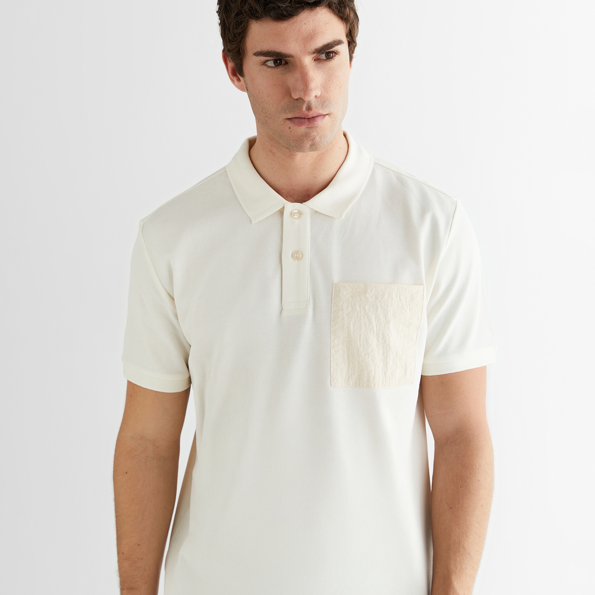 GANT Erkek Krem Polo