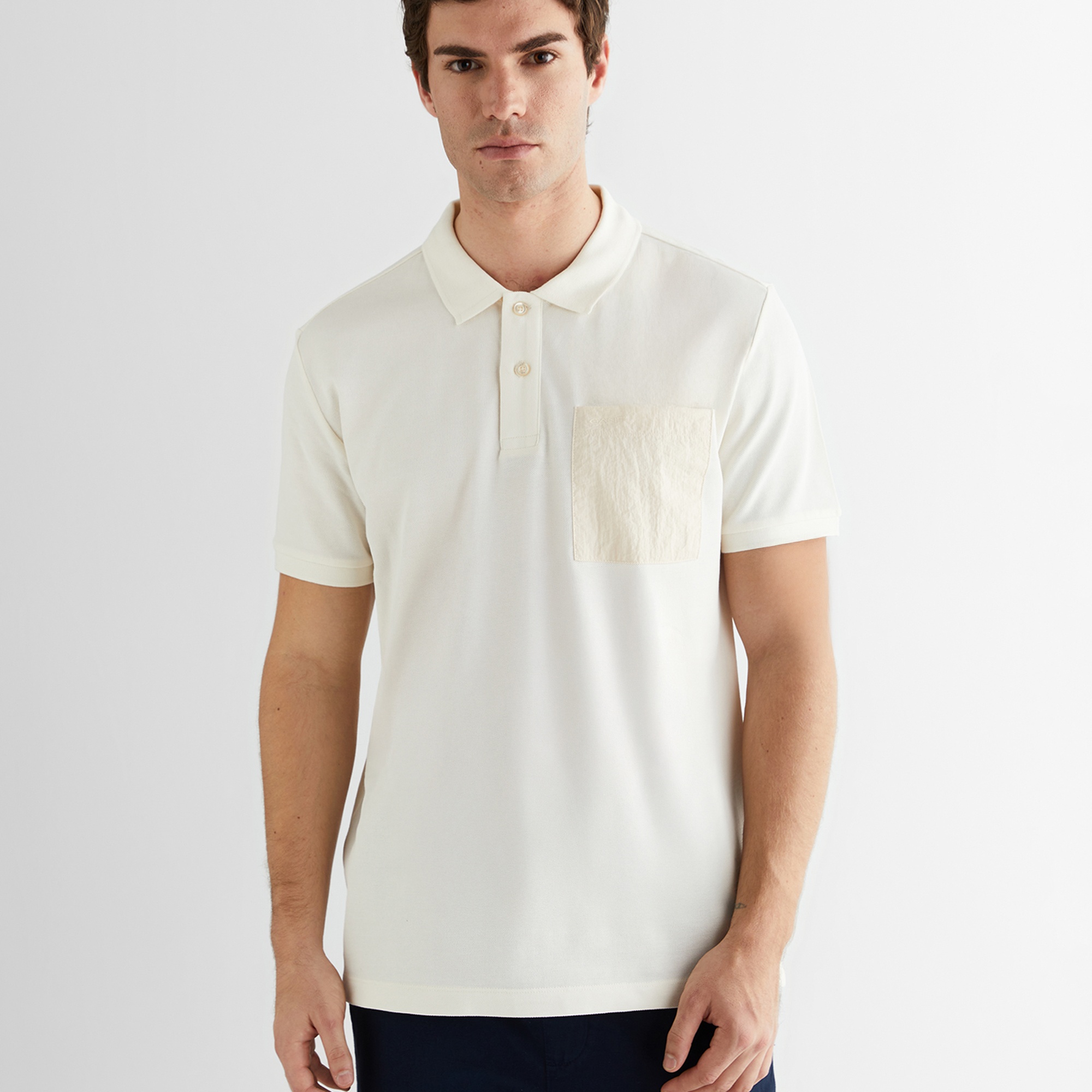 GANT Erkek Krem Polo