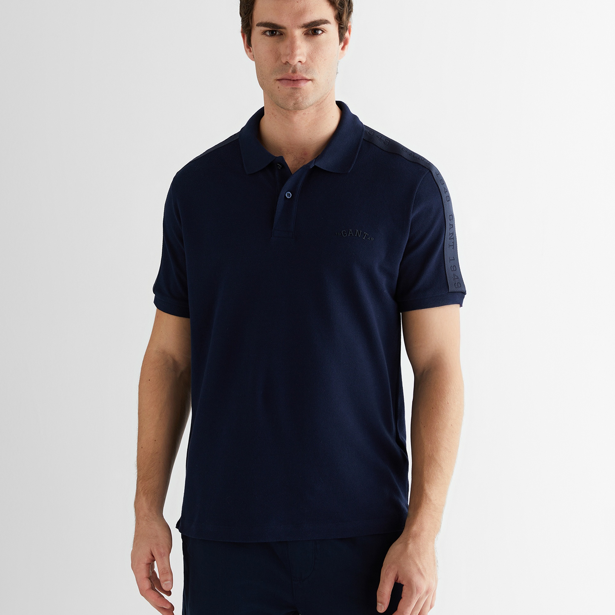 GANT Erkek Lacivert Regular Fit Logolu Polo