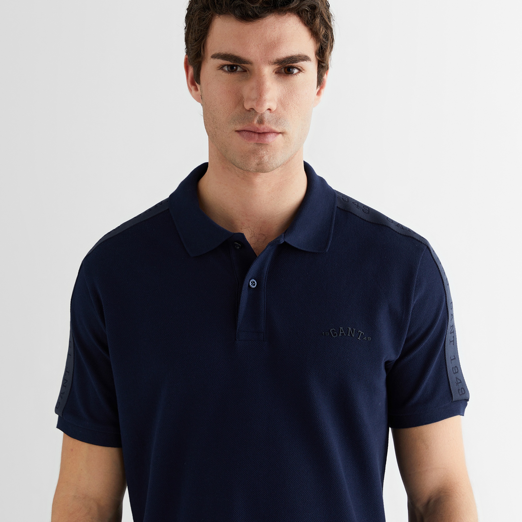 GANT Erkek Lacivert Regular Fit Logolu Polo