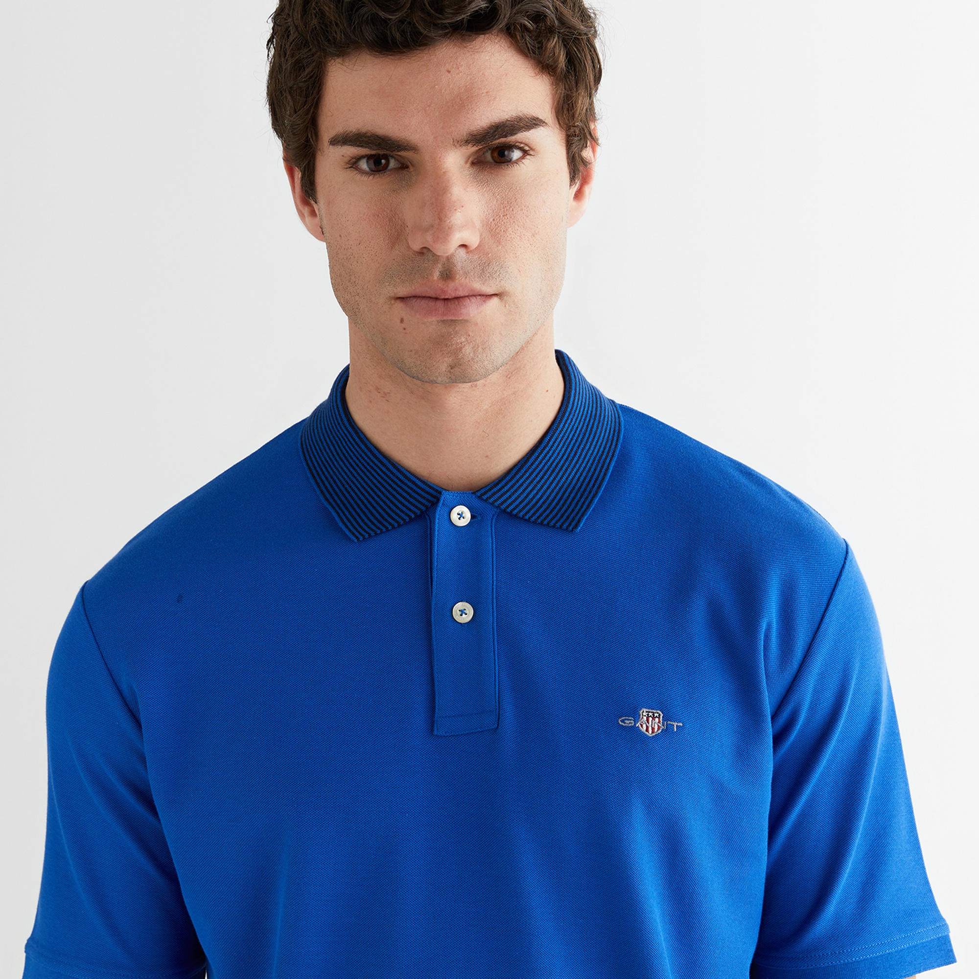 GANT Erkek Lacivert Regular Fit Polo