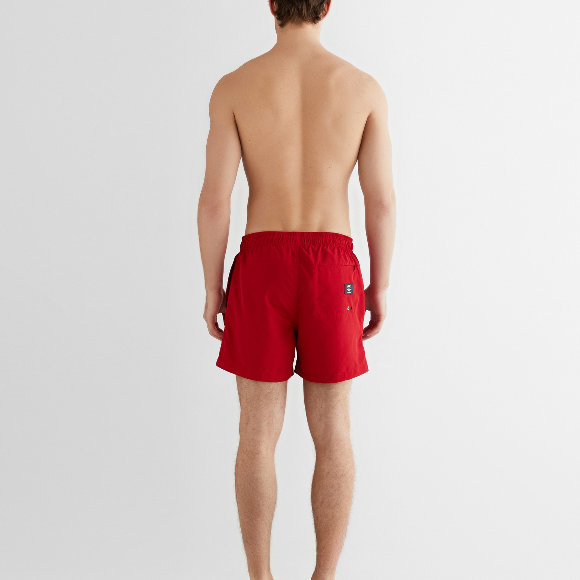 GANT Erkek Kırmızı Regular Fit Logolu Mayo Şort