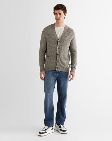  GANT Erkek Kahverengi Regular Fit V Yaka Triko