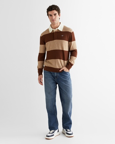  GANT Erkek Bej Regular Fit Polo Yaka Triko