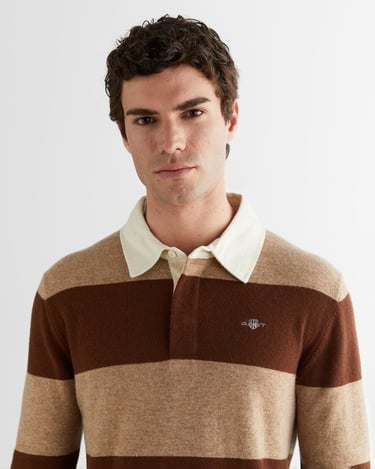  GANT Erkek Bej Regular Fit Polo Yaka Triko