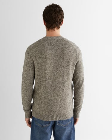  GANT Erkek Kahverengi Regular Fit V Yaka Triko