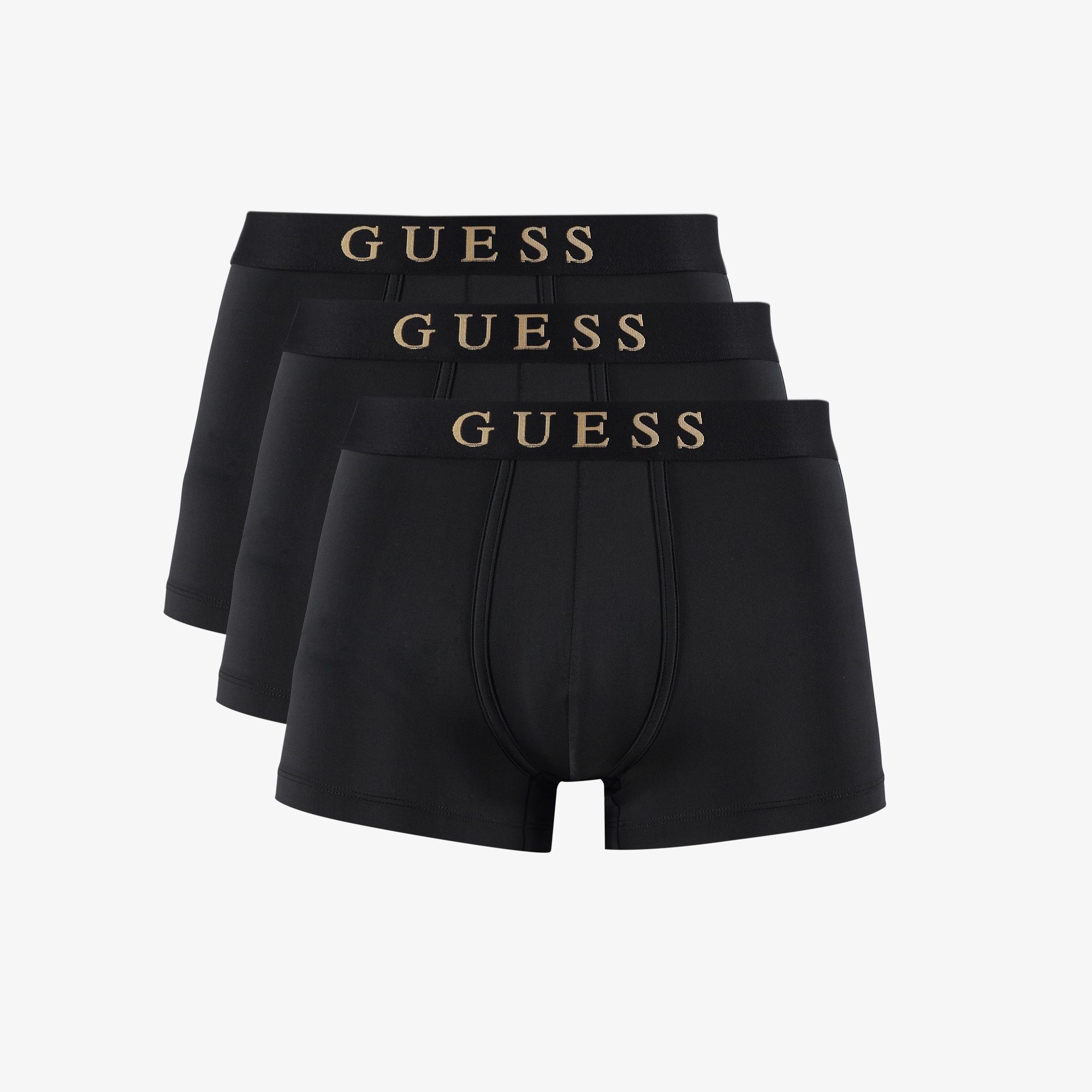 Guess Microfiber 3'lü Erkek Siyah Boxer