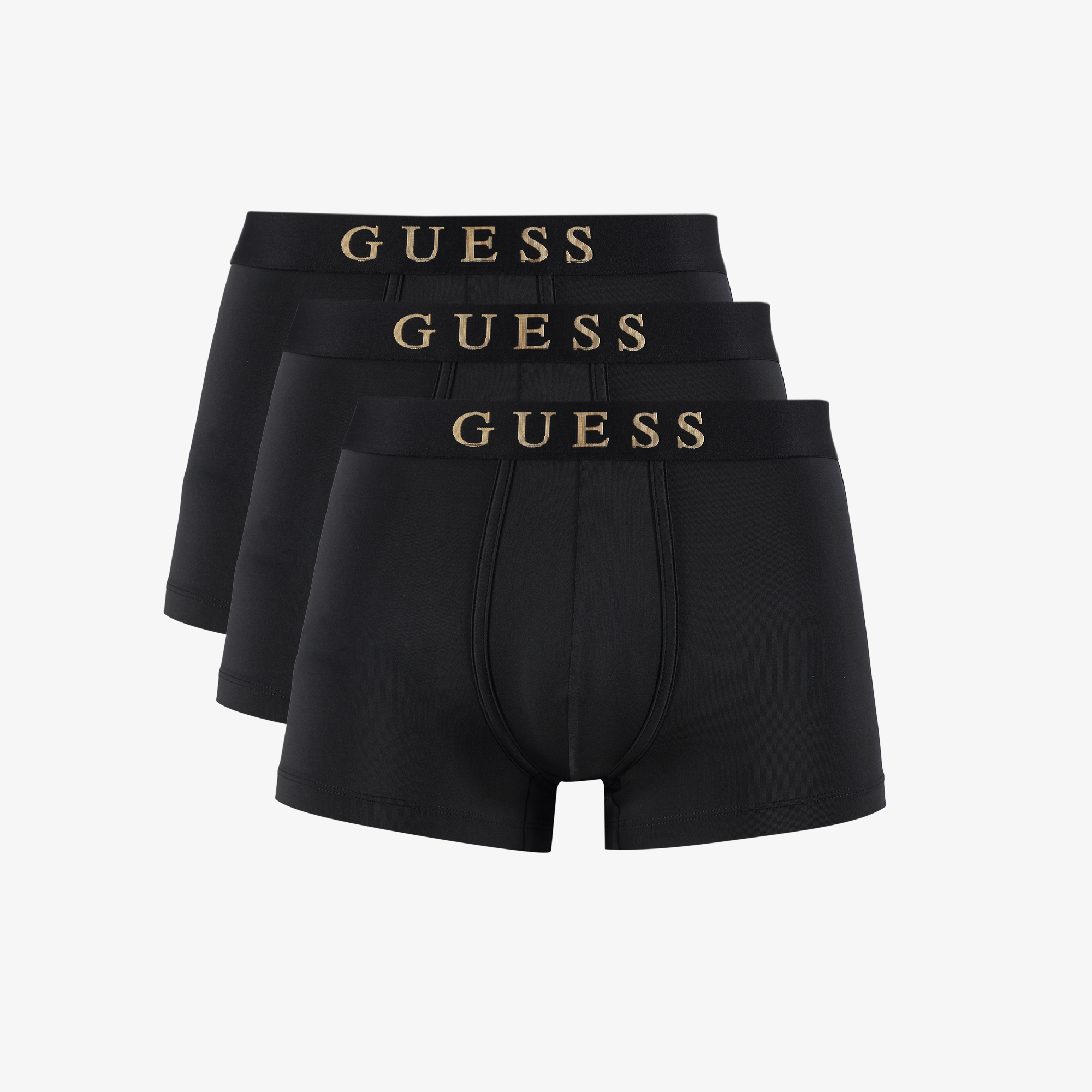  Guess Microfiber 3'lü Erkek Siyah Boxer