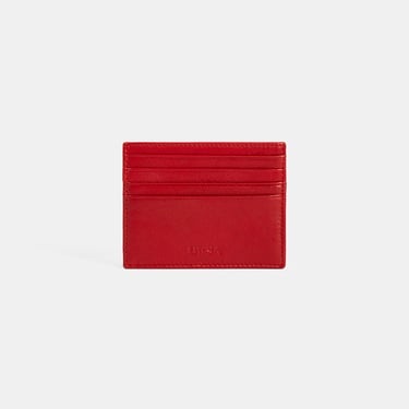  Kadın Kırmızı Deri Kartlık