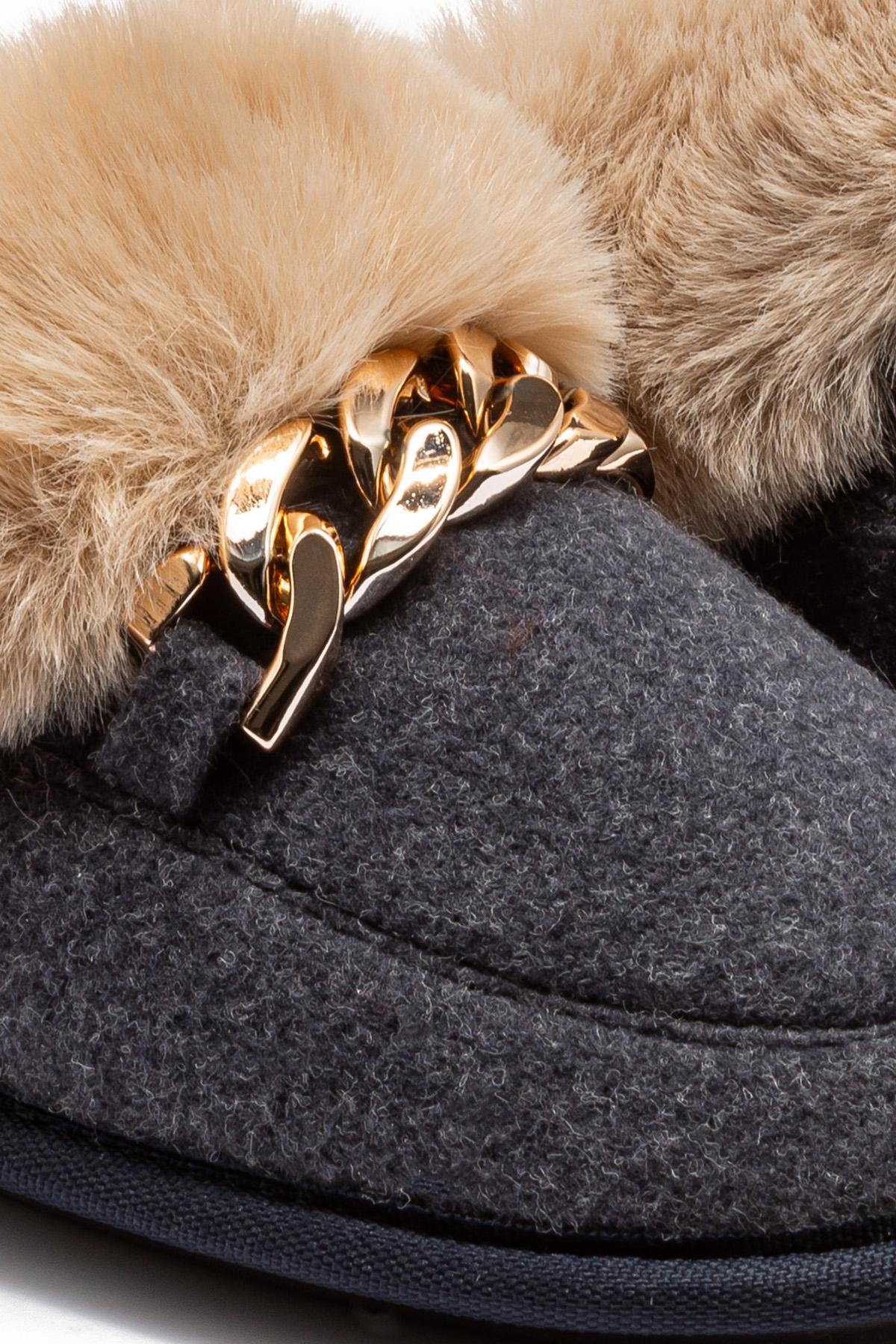 Suzi Kadın Tokalı Ev Terliği Lacivert 37/41