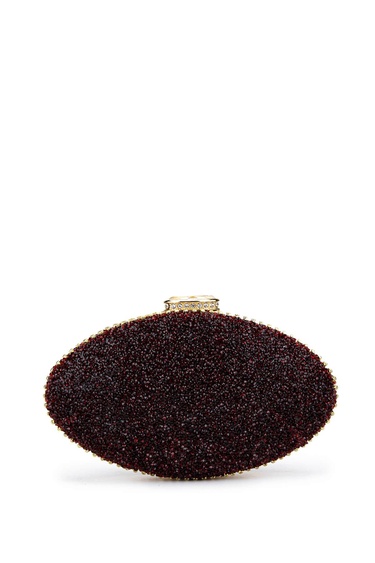  Tamer Tanca Kadın Vegan Bordo Abiye Çanta