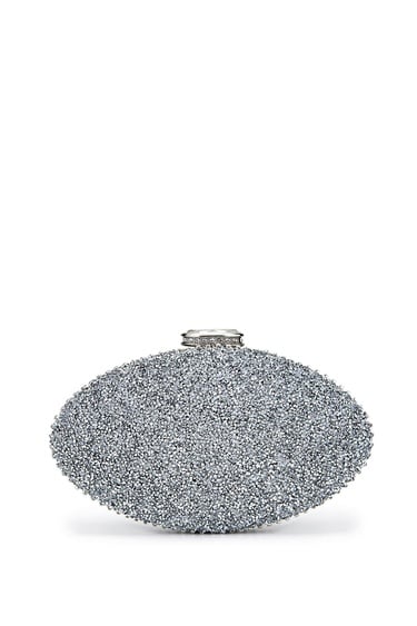  Tamer Tanca Kadın Vegan Gümüş Abiye Çanta