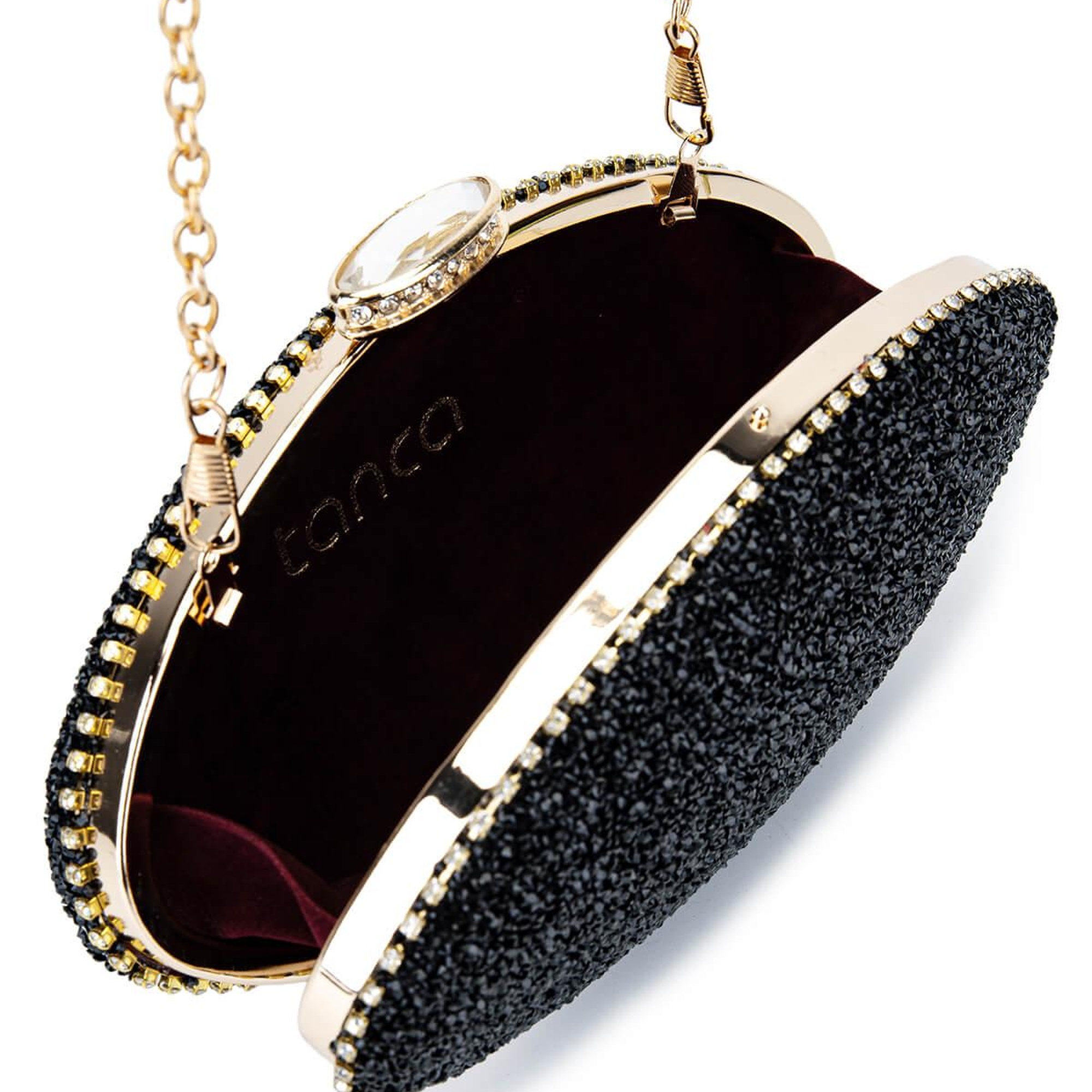 Tamer Tanca Kadın Vegan Siyah Abiye Çanta