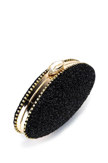  Tamer Tanca Kadın Vegan Siyah Abiye Çanta