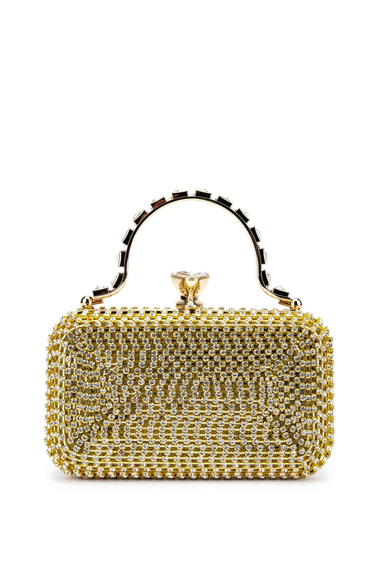  Tamer Tanca Kadın Vegan Sarı Abiye Çanta