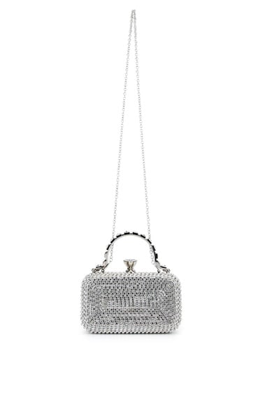  Tamer Tanca Kadın Vegan Gri Abiye Çanta