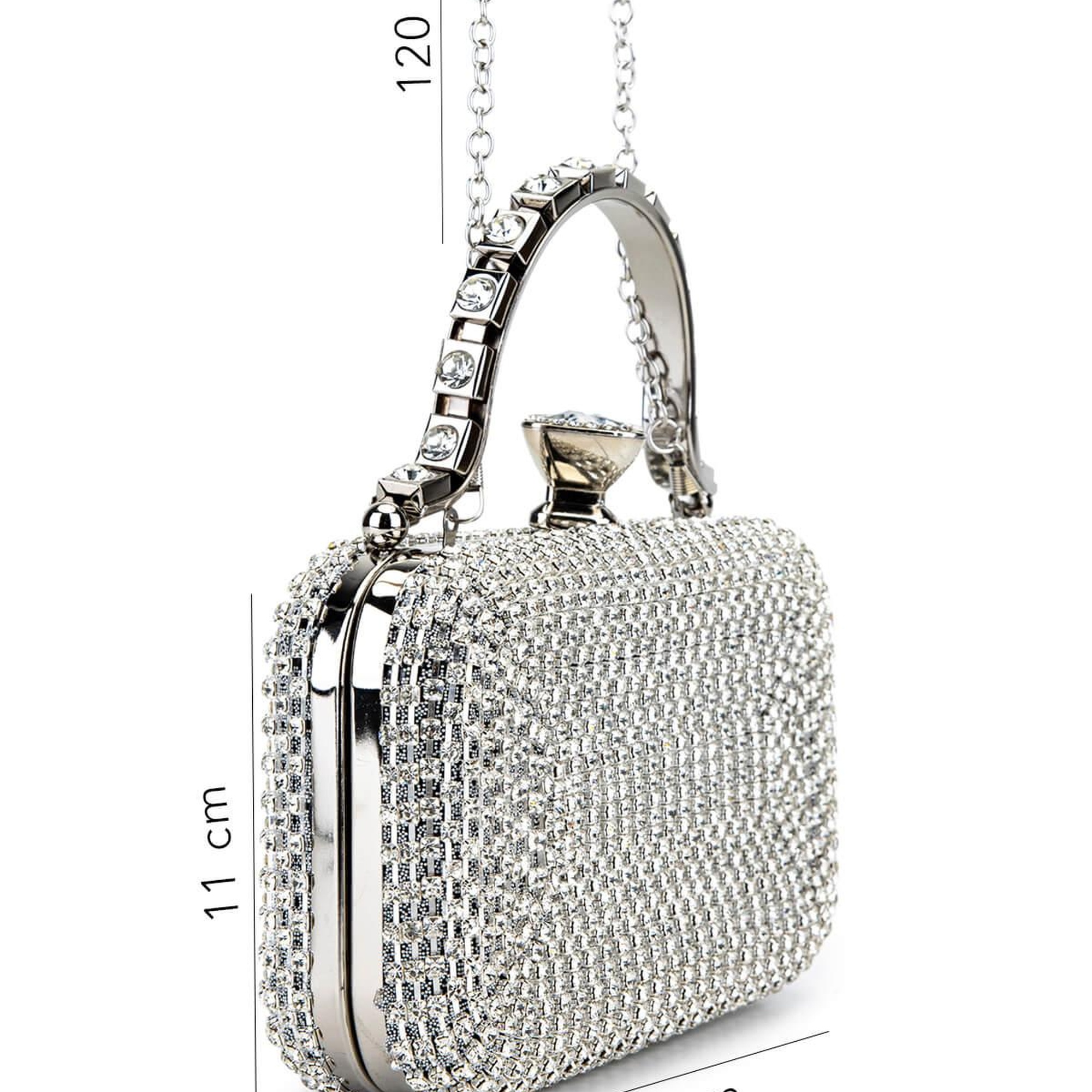 Tamer Tanca Kadın Vegan Gri Abiye Çanta