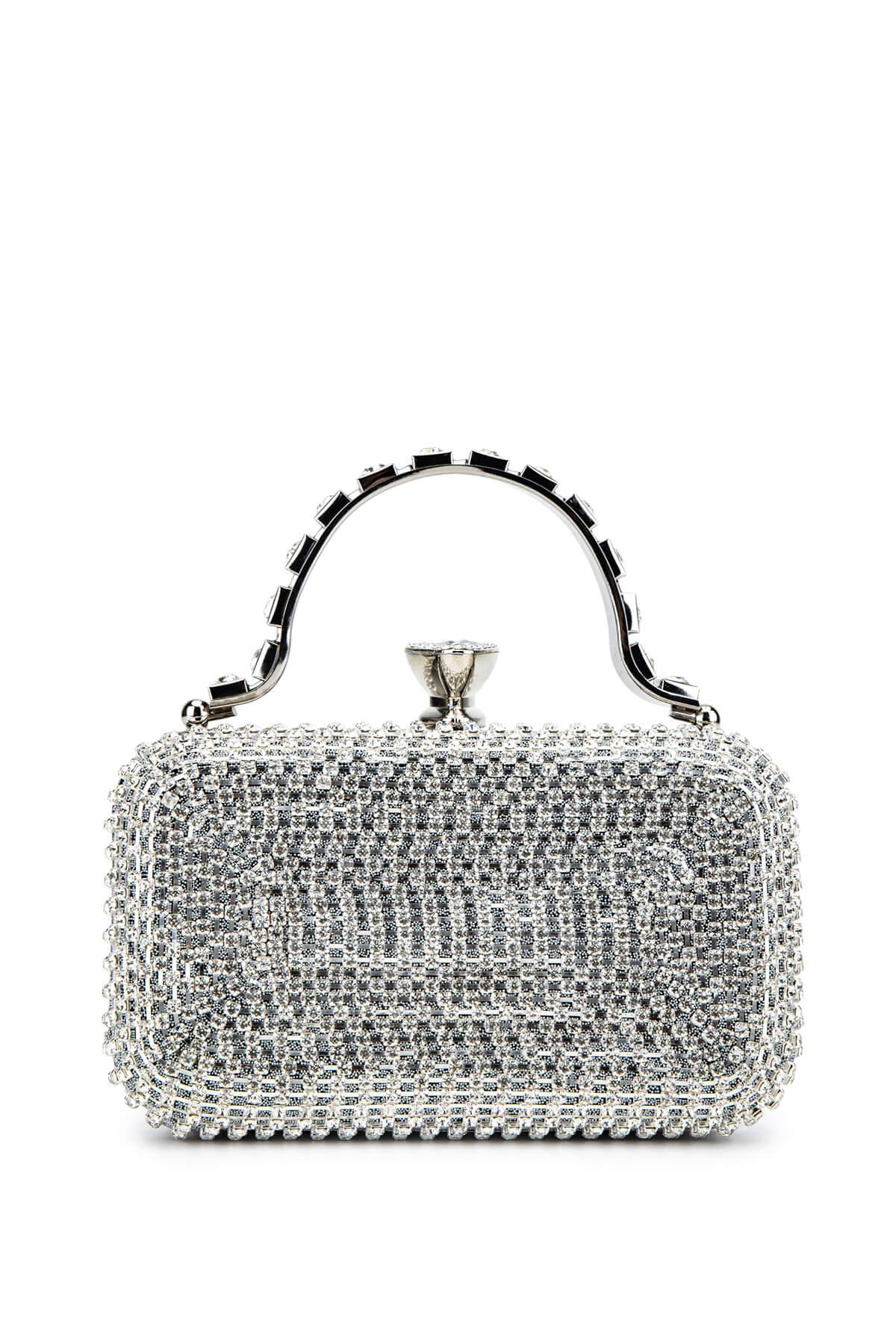  Tamer Tanca Kadın Vegan Gri Abiye Çanta