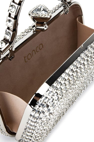  Tamer Tanca Kadın Vegan Gri Abiye Çanta