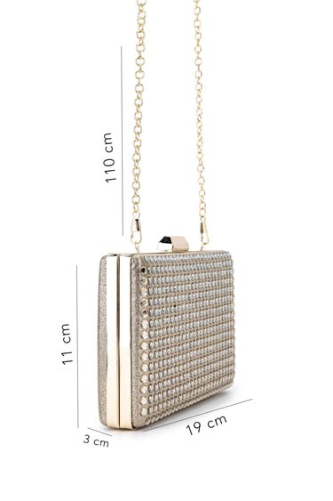  Tamer Tanca Kadın Vegan Sarı Abiye Çanta