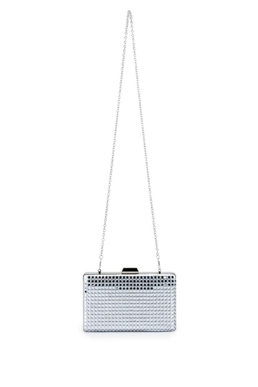  Tamer Tanca Kadın Vegan Gri Abiye Çanta