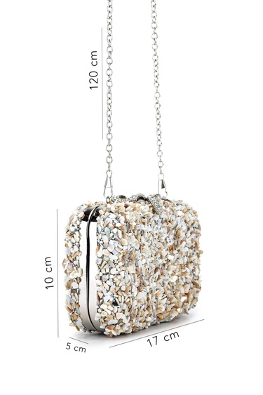  Tamer Tanca Kadın Vegan Bej Abiye Çanta