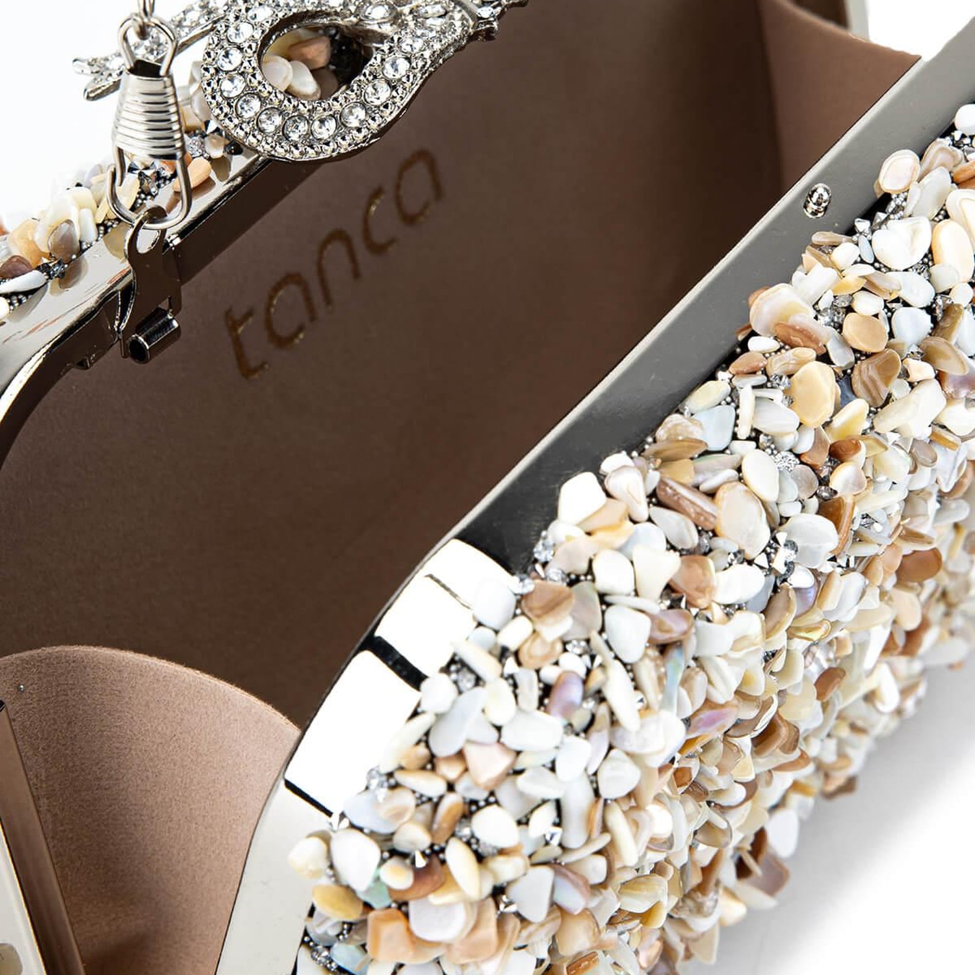 Tamer Tanca Kadın Vegan Bej Abiye Çanta