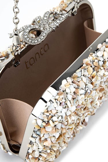  Tamer Tanca Kadın Vegan Bej Abiye Çanta