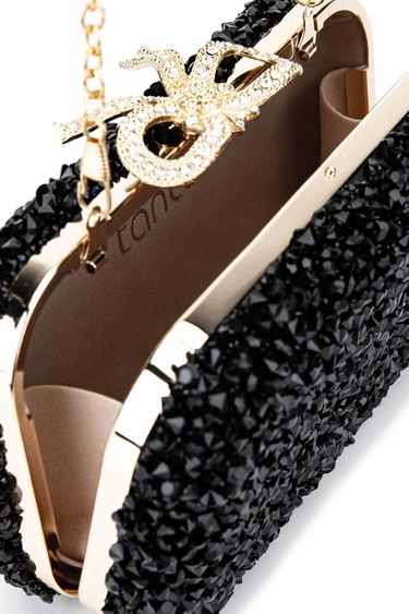  Tamer Tanca Kadın Vegan Siyah Abiye Çanta