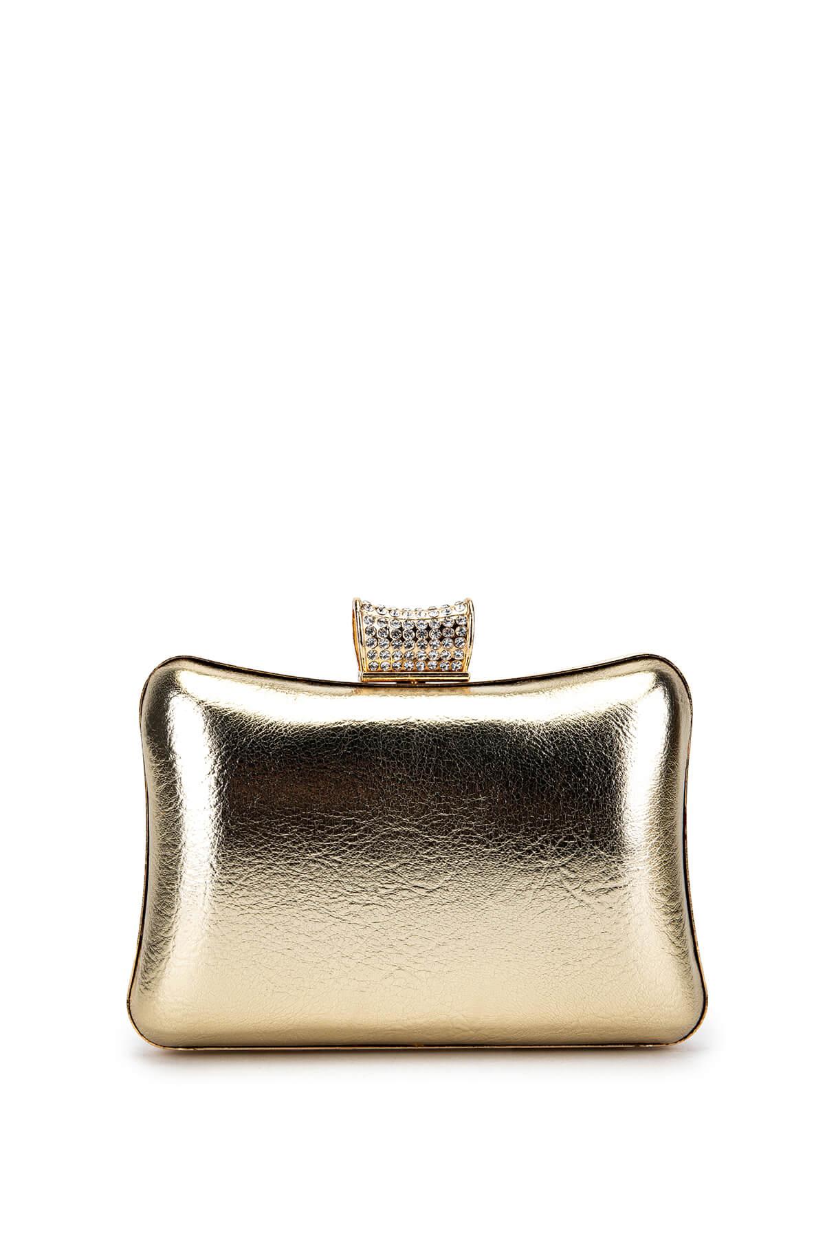  Tamer Tanca Kadın Vegan Sarı Abiye Çanta