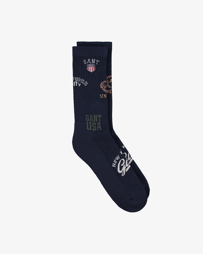  GANT Unisex Lacivert Standart Fit Çorap