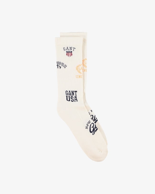  GANT Unisex Krem Standart Fit  Çorap