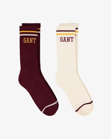  GANT Unisex Bordo Standart 2'li Fit  Çorap