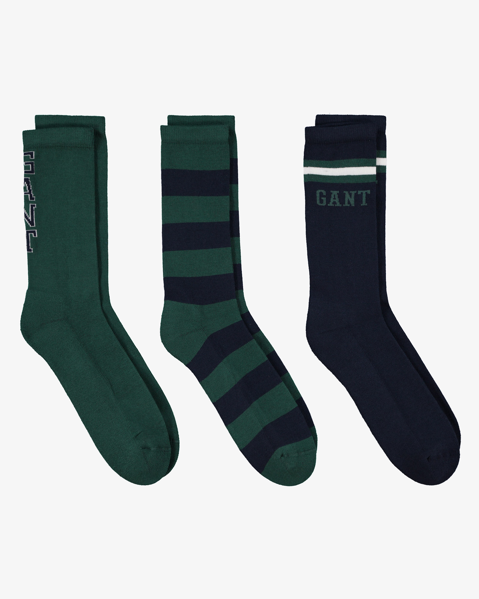  GANT Unisex Yeşil Standart 3'lü Fit  Çorap