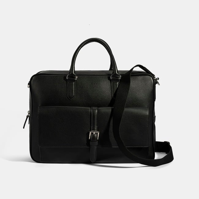  Erkek Siyah Deri Evrak Çantası